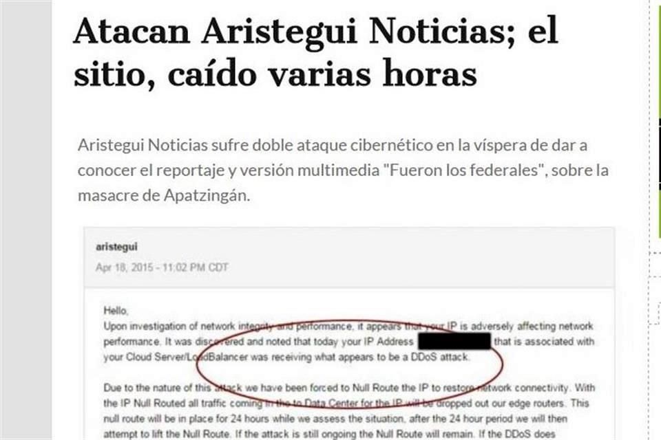 Acusa portal de Aristegui ciberataque 2054376