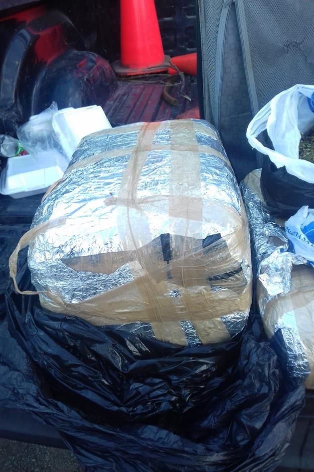 Caen con 70 kilos de mariguana en maletas