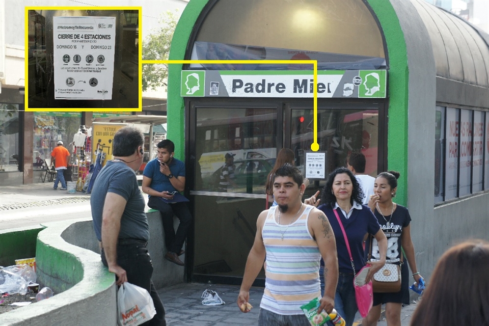 Molesta a usuarios que Metrorrey cierre cuatro estaciones