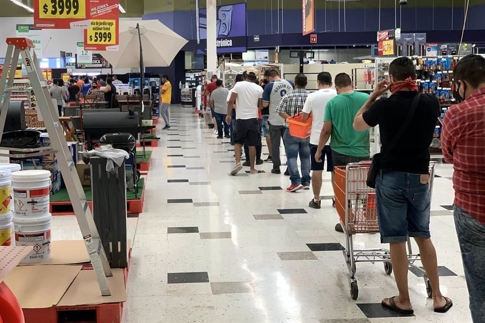 fila para comprar