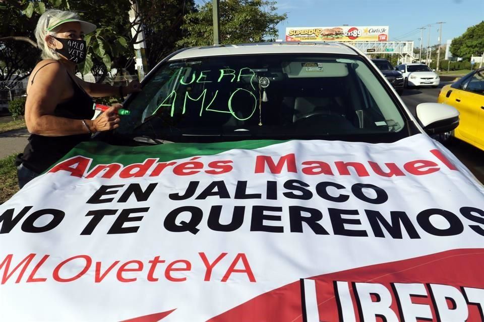 Caravana anti AMLO en la ZMG