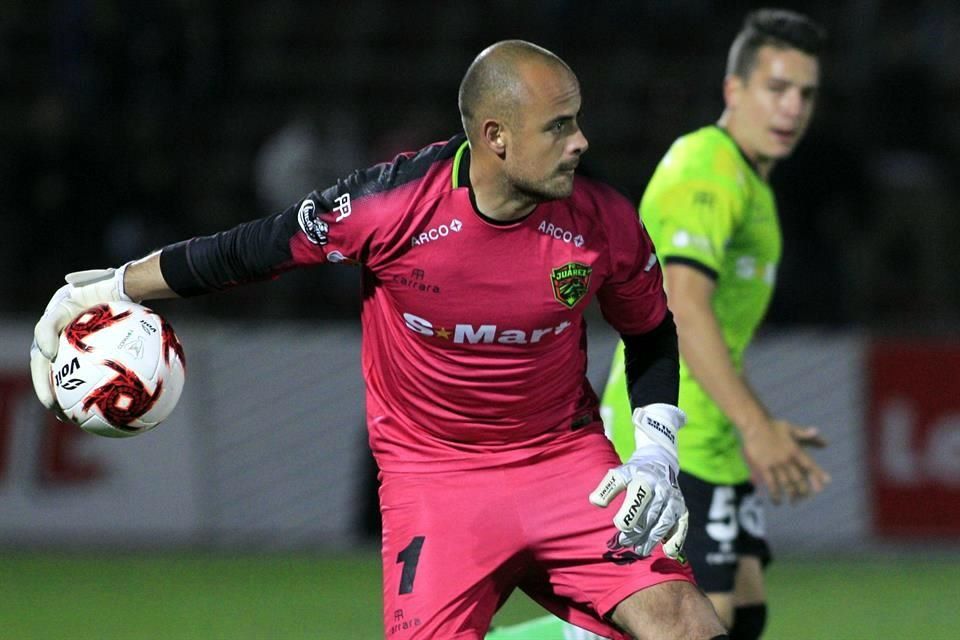 Enrique Palos, Goalkeeper of Juarez throws the ball during the 11th News  Photo - Getty Images