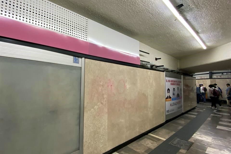Queda a deber remodelación en estación del Metro