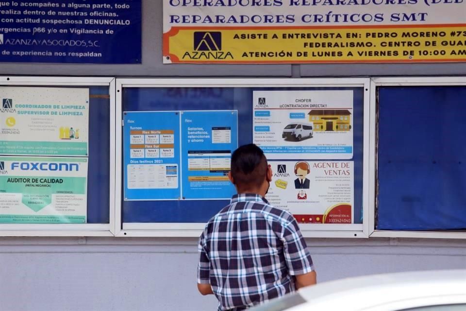 Generó Jalisco 15 mil 241 empleos en noviembre