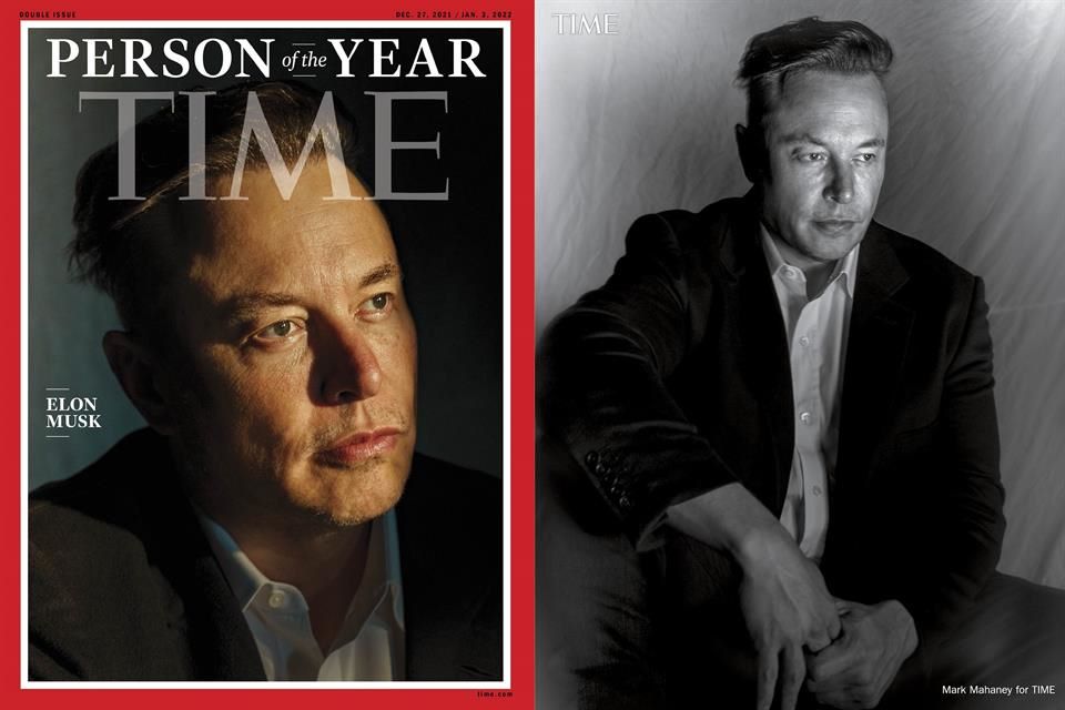 Nombra Time a Elon Musk como la Persona del Año en 2021