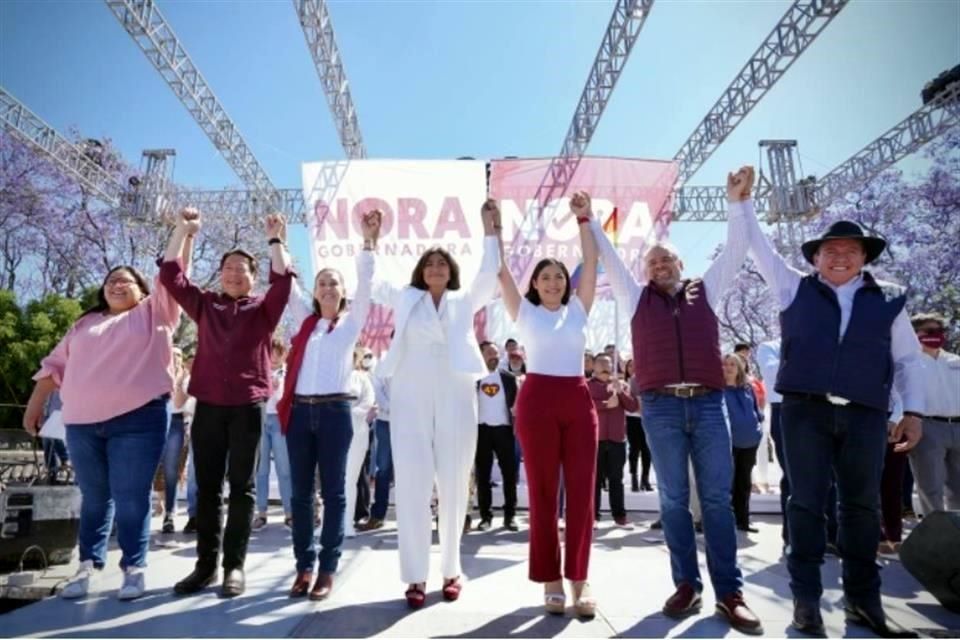Hacen campaña Gobernadores morenistas en Aguascalientes
