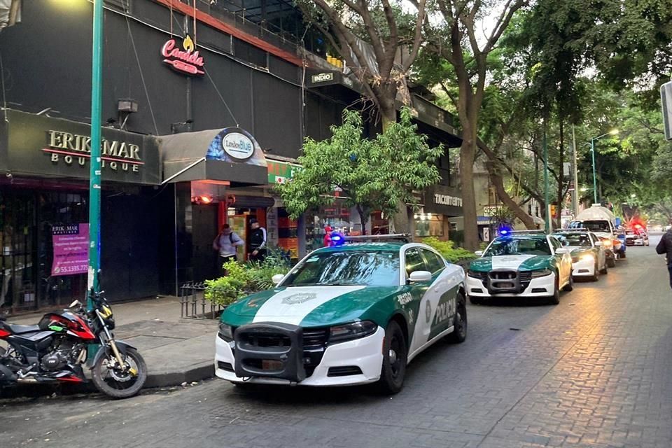 Deja dos lesionados balacera en bar de Zona Rosa