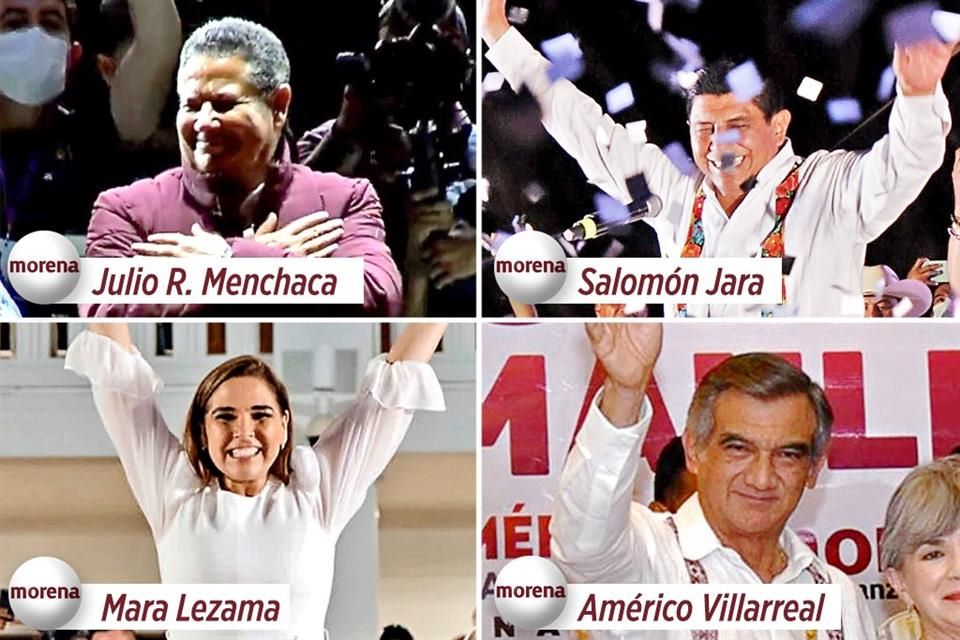 Avanza Morena; gana en 4 de 6 estados