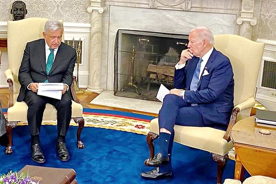 Imagen de Joe Biden a fearful president