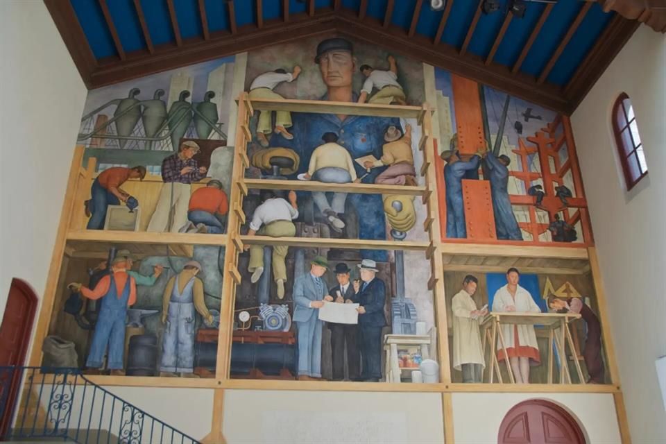 En riesgo mural de Diego Rivera en Francisco