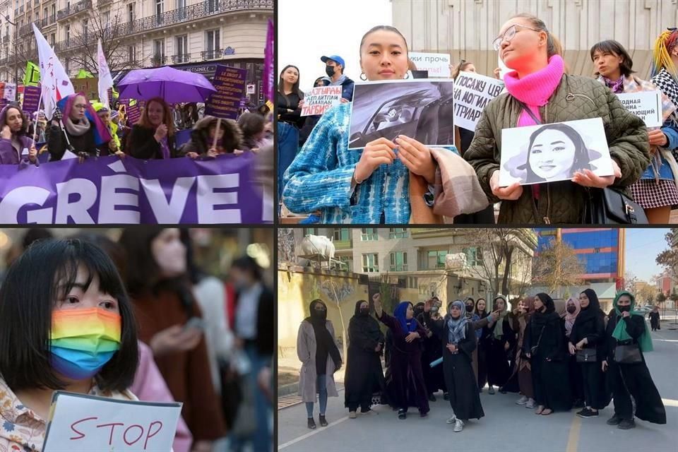8M en el mundo, las mujeres se movilizan por sus derechos