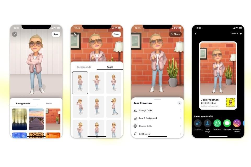 Dale estilo a tu perfil de Snapchat con Bitmoji 3D