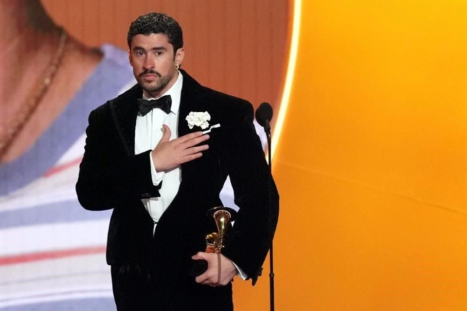 Bad Bunny durante su discurso