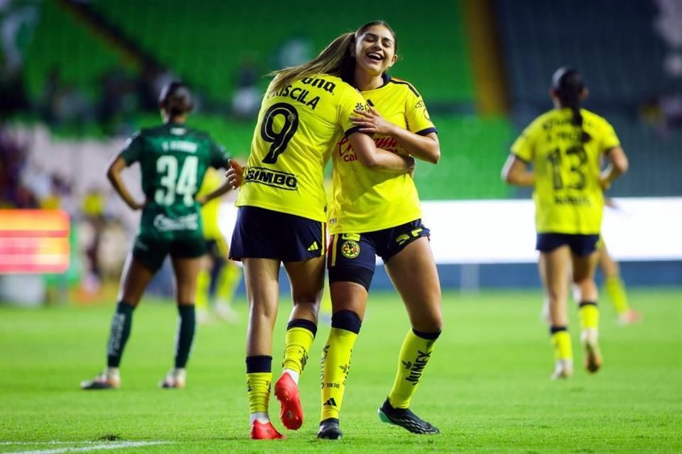 América femenil vence 5-0 a León y lidera el Grupo B