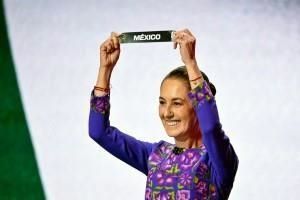 Sheinbaum en el sorteo del Mundial